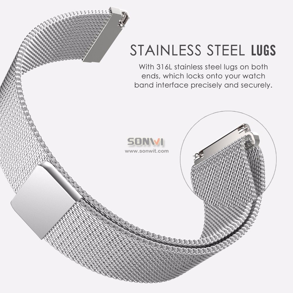 Milanese Loop Mesh Bracelet Strap for Samsung Gear S3