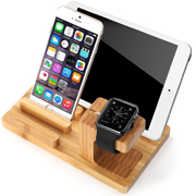 Multi- functional Wooden iwatch Battery Charger Holder Stand For Apple Watch 