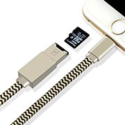 2 in1 Cable for Lightning Data Charging+TF Card Reader for Apple